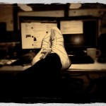 feierabend, füße hoch